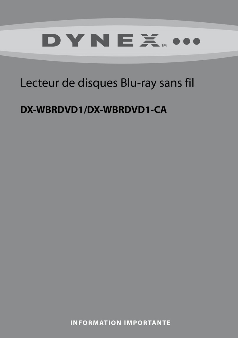 Dynex DX-WBRDVD1 Information importante