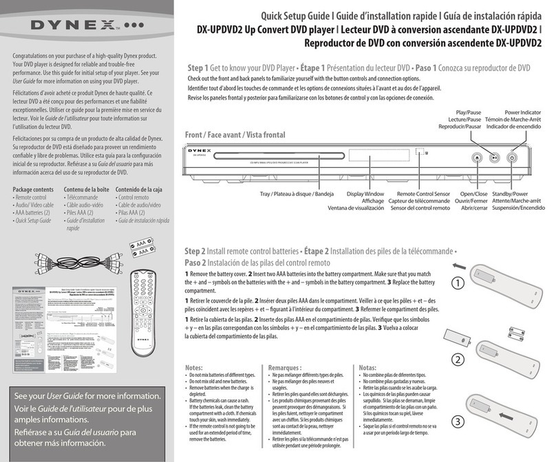 Dynex DX-UPDVD2 User manual