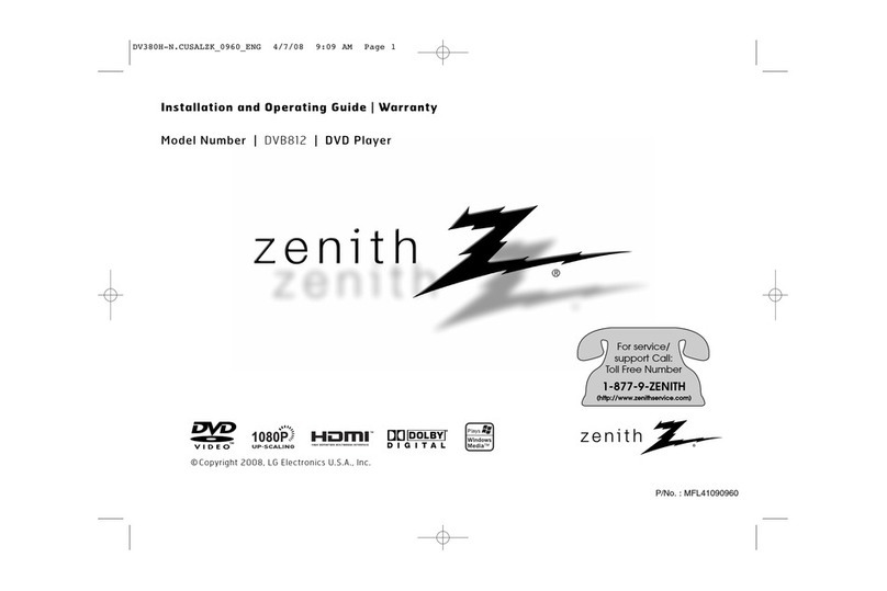 LG Zenith DVB812 Operating and maintenance manual LG Zenith DVB812 Operating and maintenance manual