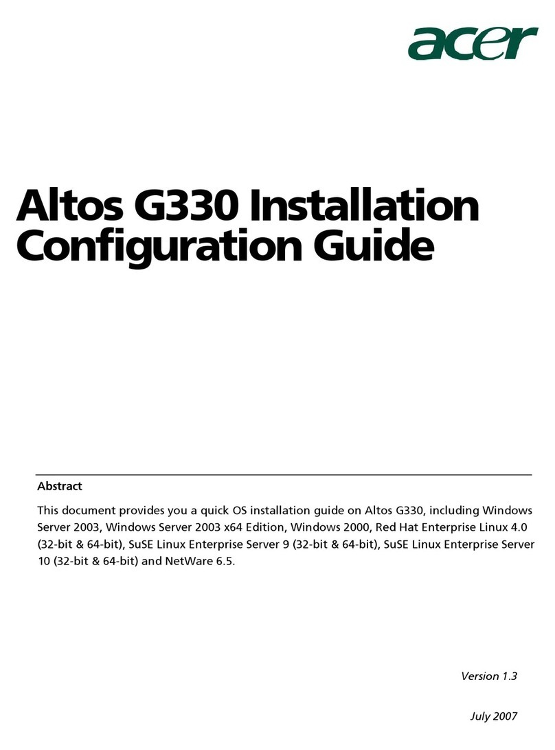 Acer G330 - Altos - 1 GB RAM User manual