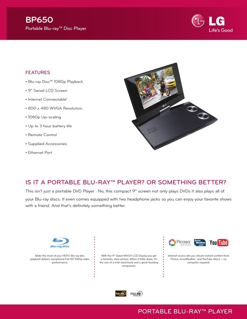 LG BD645 Specifications