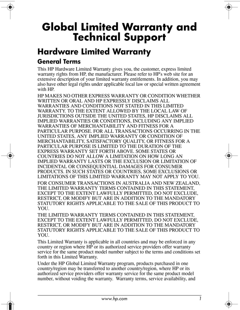 HP DC7600 - HP Use and maintenance manual