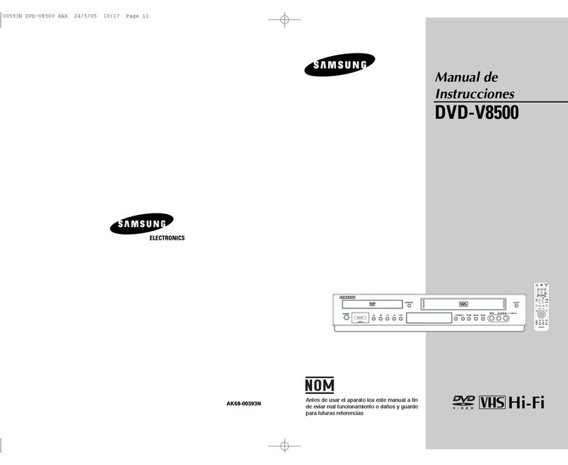 Samsung DVD-V8500 Setup guide Samsung DVD-V8500 Setup guide