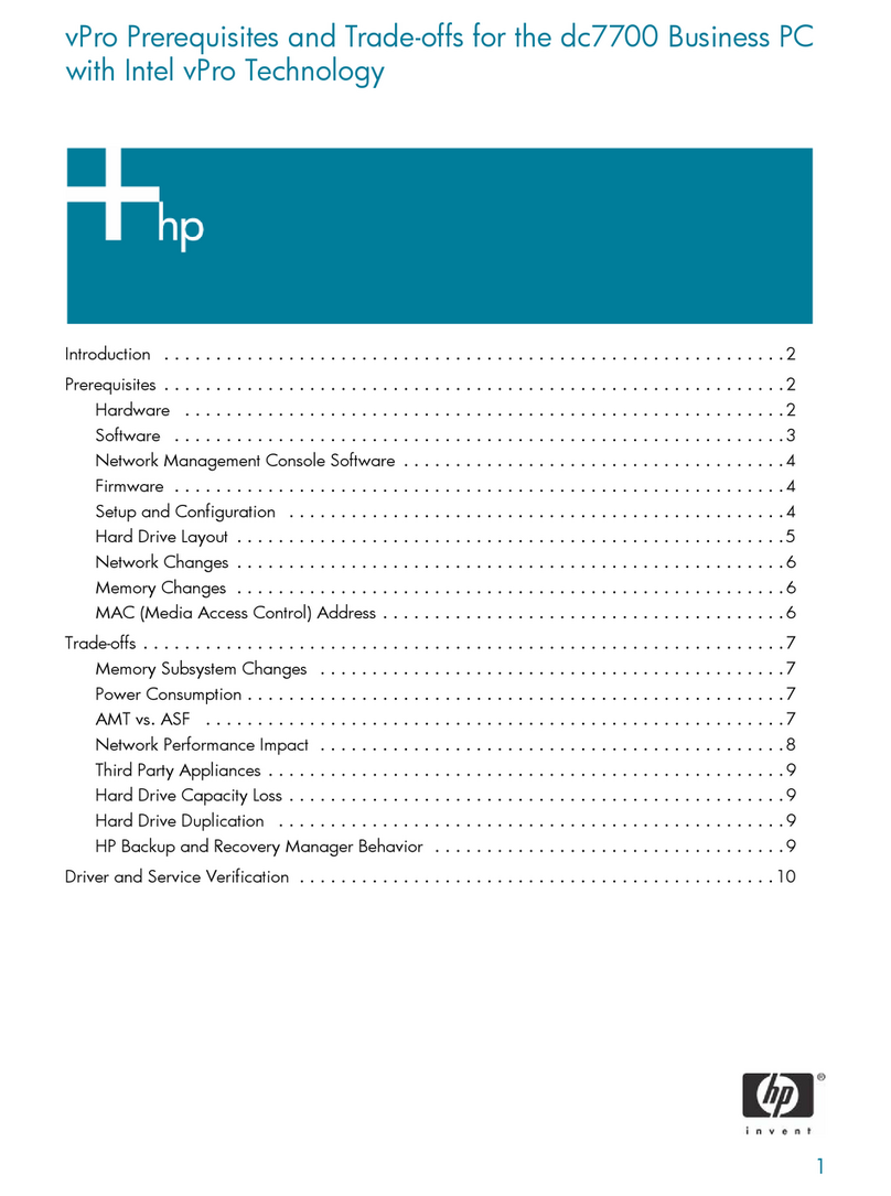 HP dc7700 - Convertible Minitower PC Technical manual