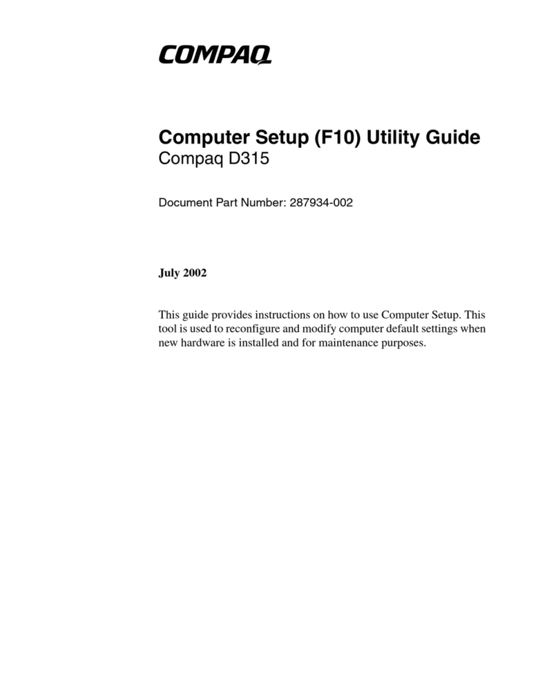 Compaq D315 - Desktop PC Manual