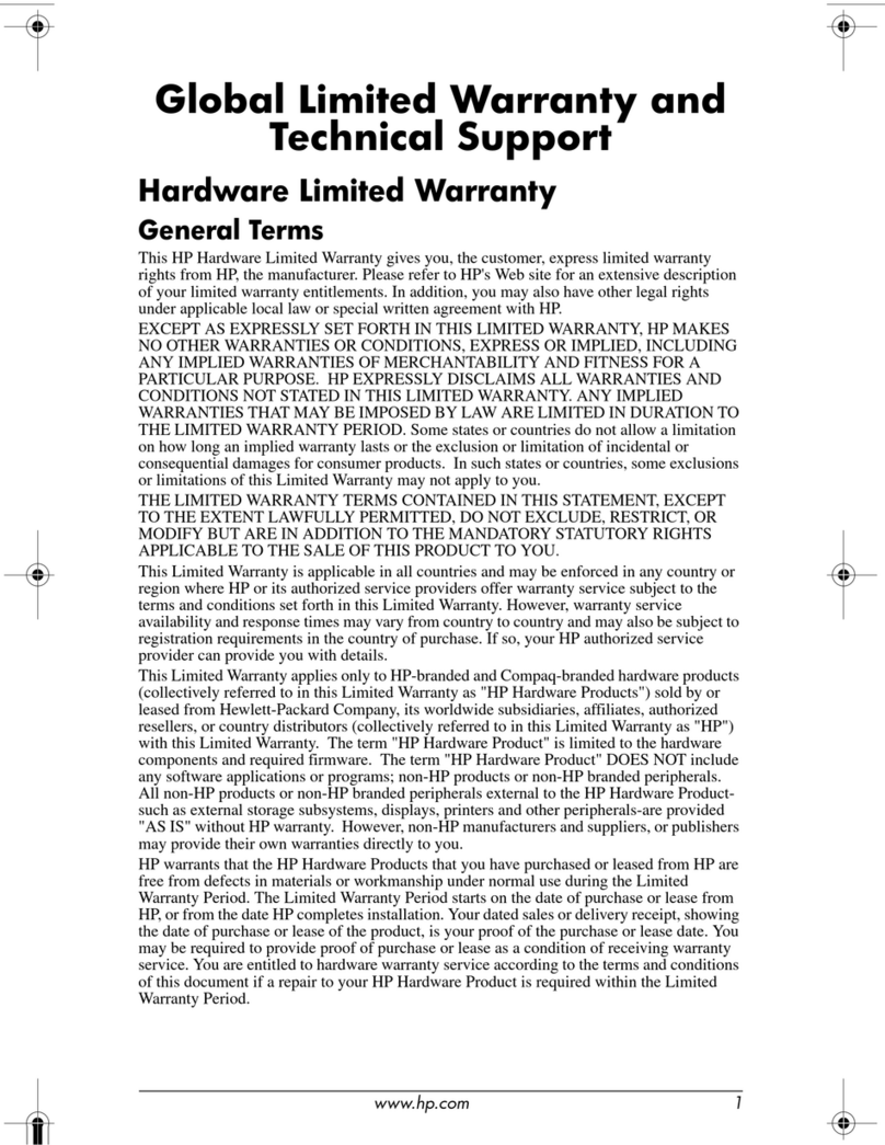 HP dc5100 - Microtower PC Use and maintenance manual