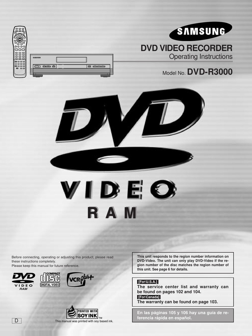 Samsung DVD-R3000 User manual
