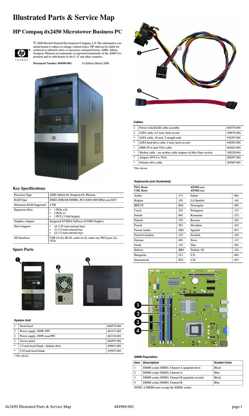 HP dx2450 - Microtower PC Setup guide