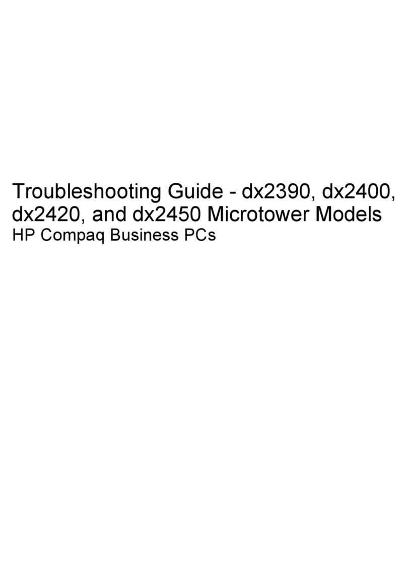 HP dx2420 - Microtower PC User manual