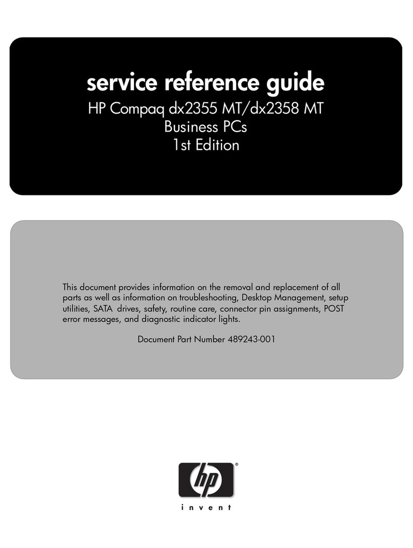 HP dx2358 - Microtower PC User manual HP dx2358 - Microtower PC User manual