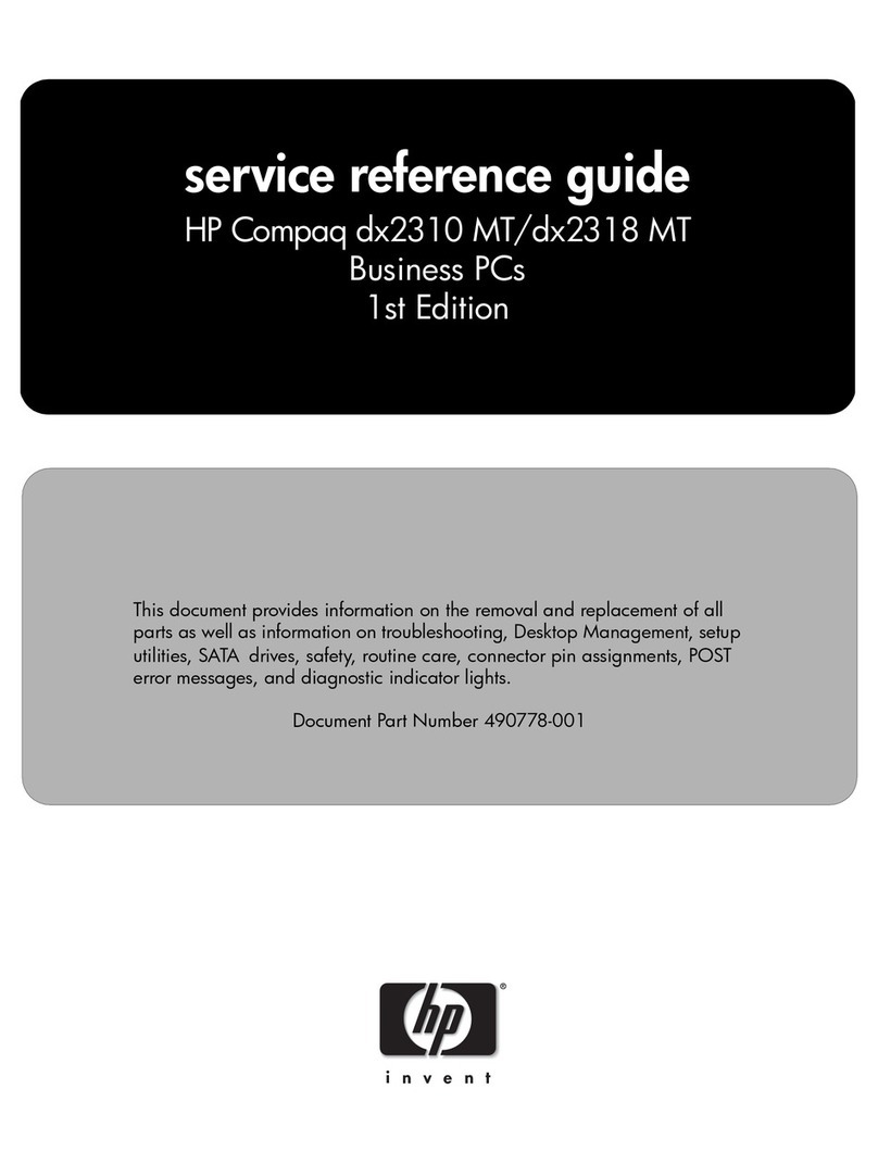 HP dx2310 - Microtower PC User manual