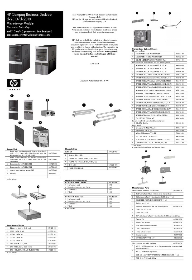 HP dx2310 - Microtower PC Setup guide