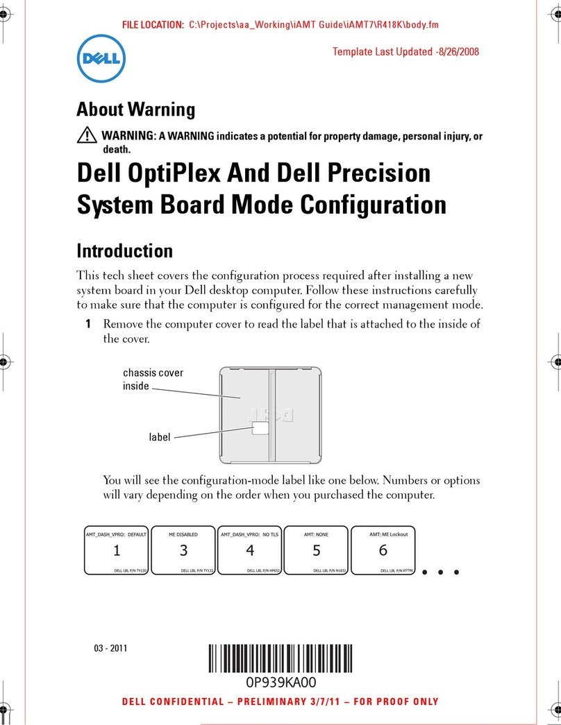 Dell OptiPlex 990 Desktop User manual