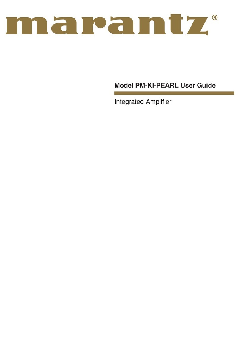 Marantz PM-KI PEARL User manual Marantz PM-KI PEARL User manual