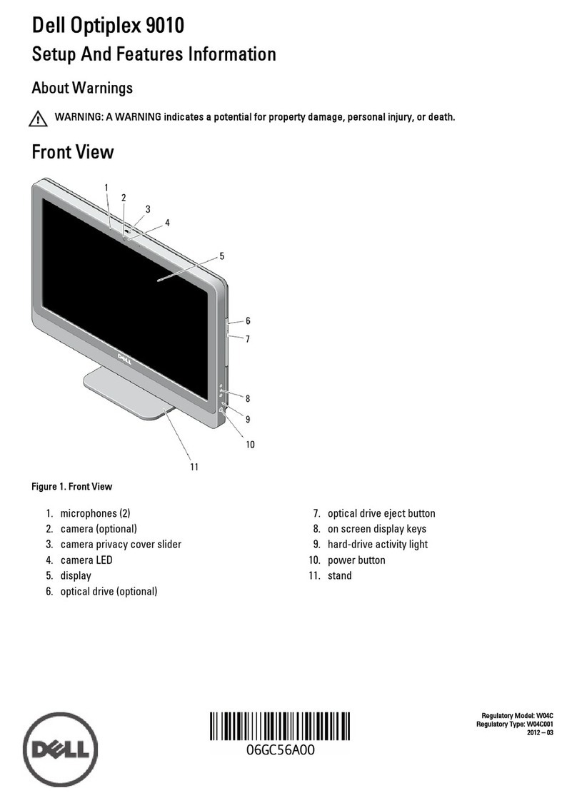 Dell OptiPlex 9010 AIO Owner's manual