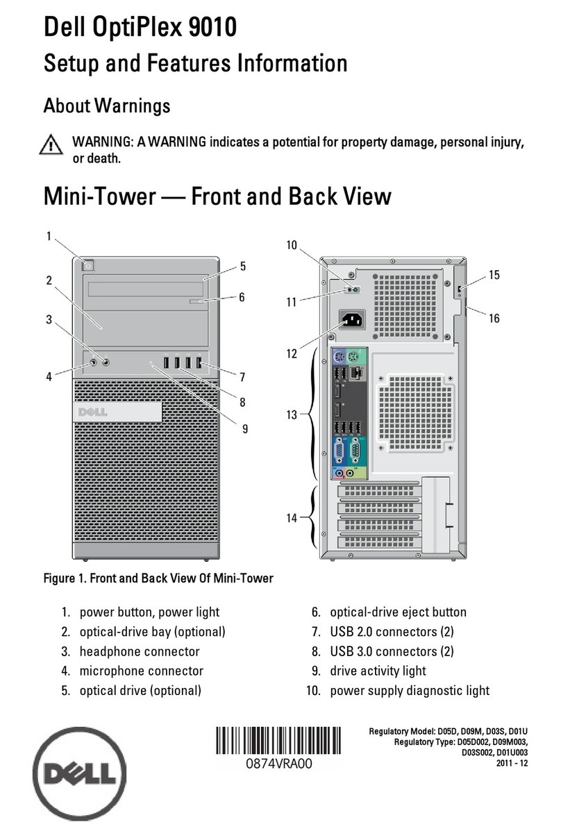 Dell OPTIPLEX 9010 ALL-IN-ONE Owner's manual
