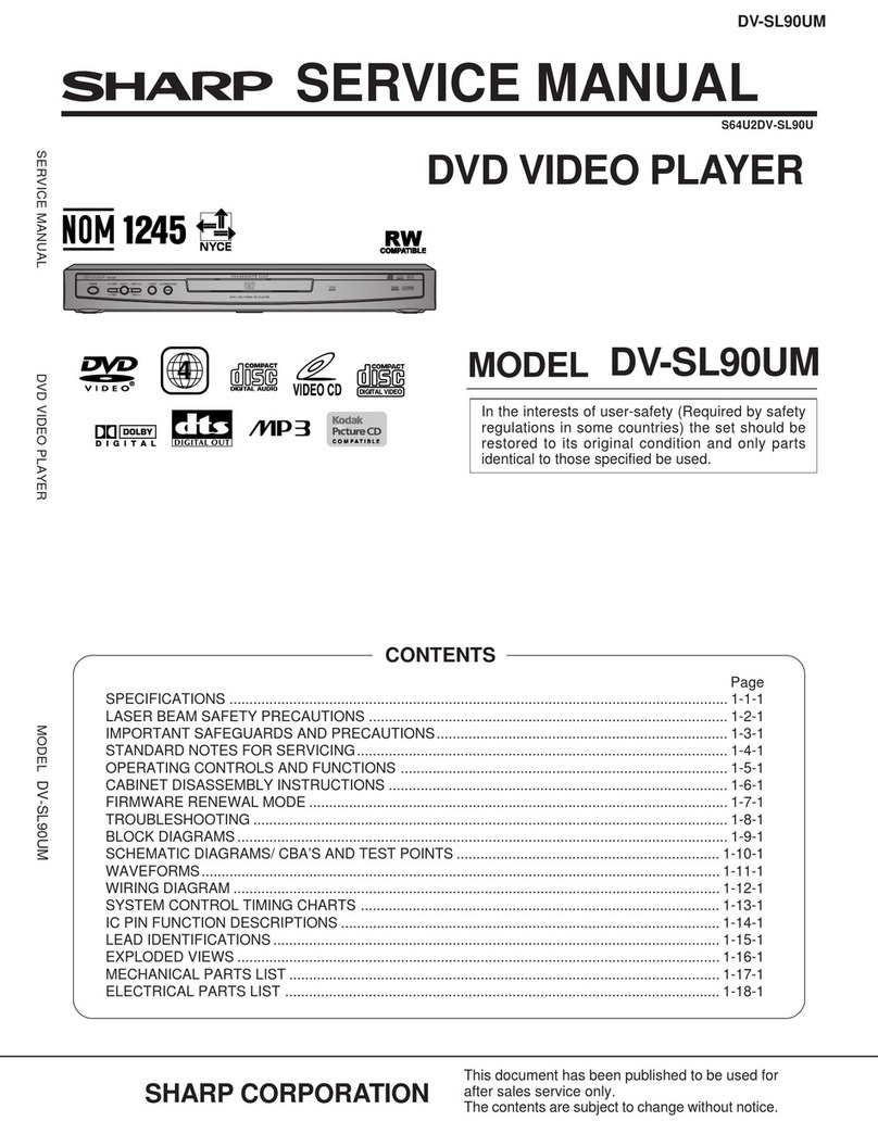 Sharp DV-SL90UM User manual Sharp DV-SL90UM User manual