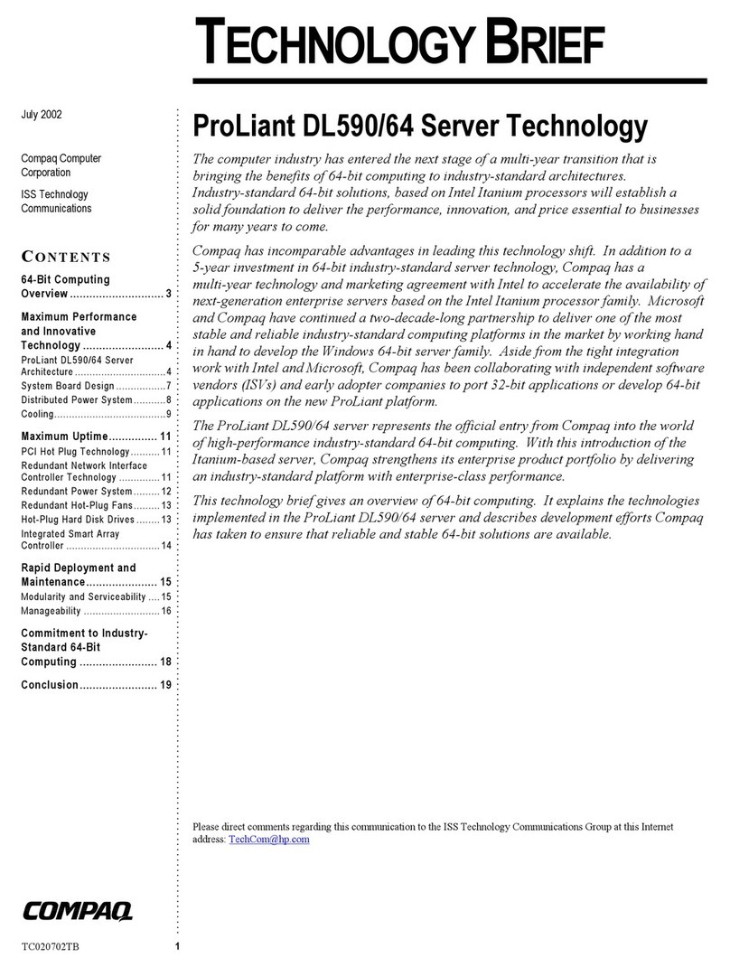 Compaq DL590 - HP ProLiant - 1 GB RAM User manual Compaq DL590 - HP ProLiant - 1 GB RAM User manual