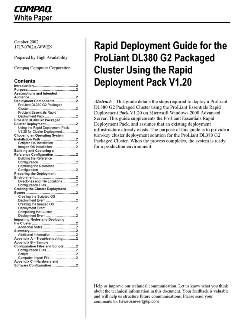 Compaq ProLiant DL380 G2 Quick reference guide