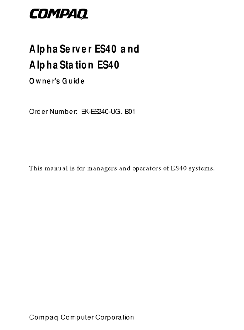 Compaq DH-64BAA-AA - AlphaServer - ES40 User manual