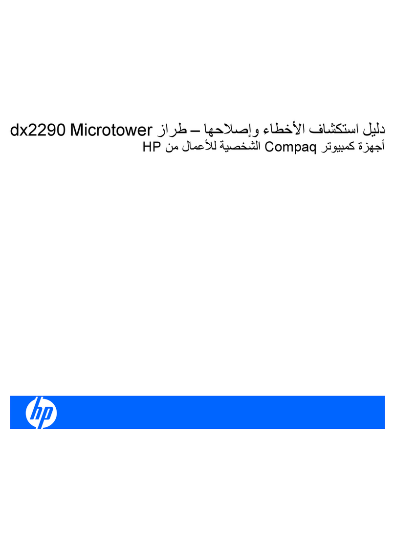 HP dx2290 - Microtower PC User manual