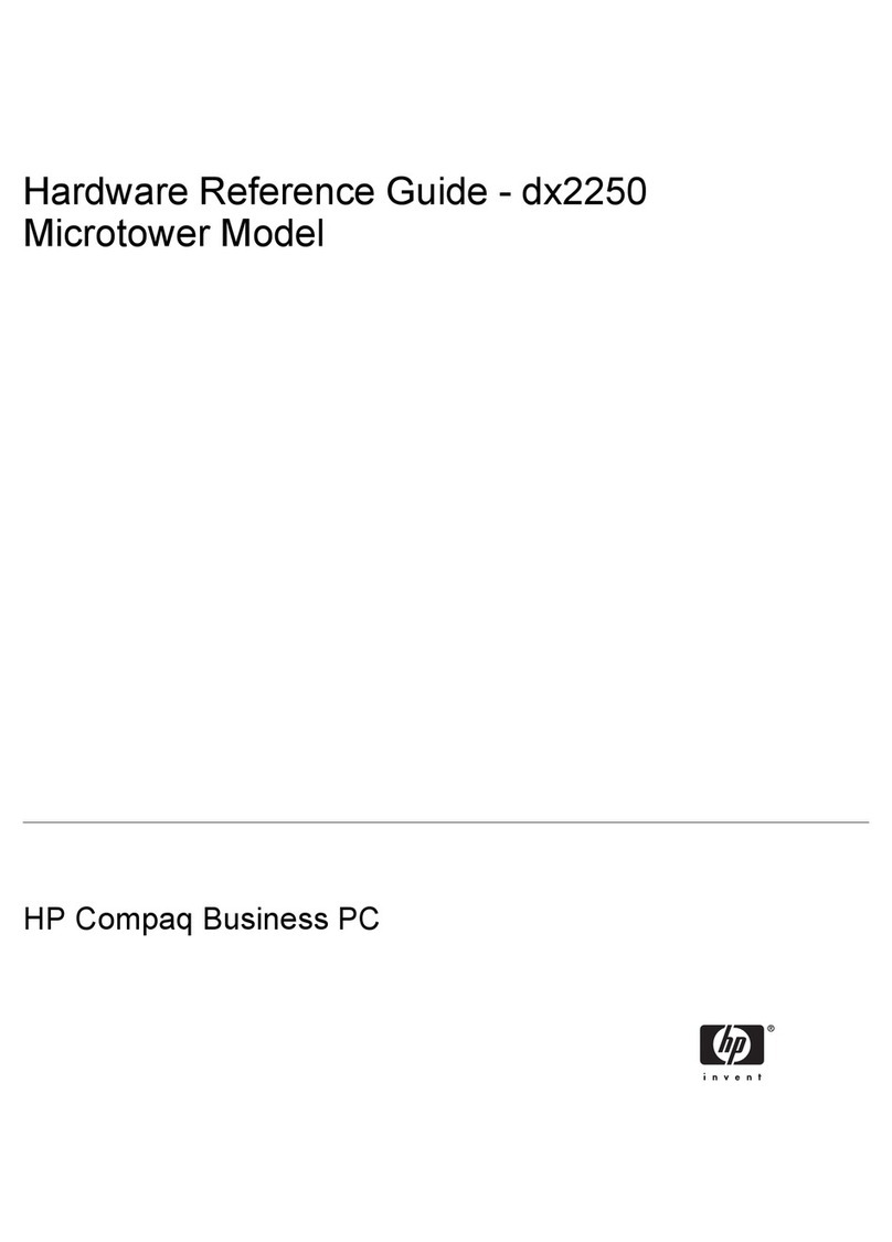HP dx2250 - Microtower PC Hardware reference guide