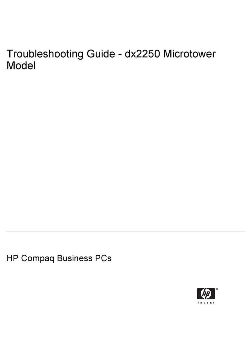 HP dx2250 - Microtower PC User manual