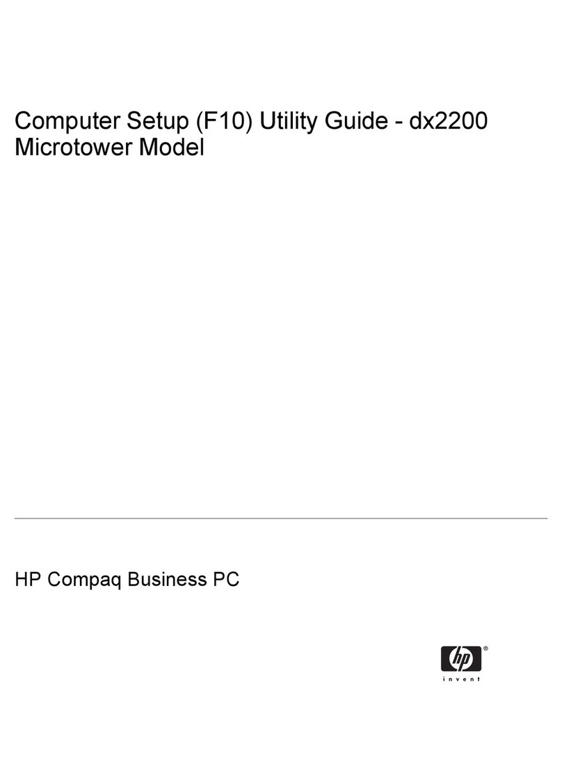 HP dx2200 - Microtower PC User manual