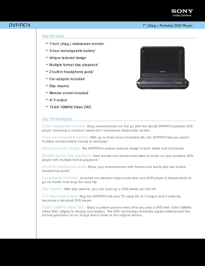 Sony DVP-FX74 User manual