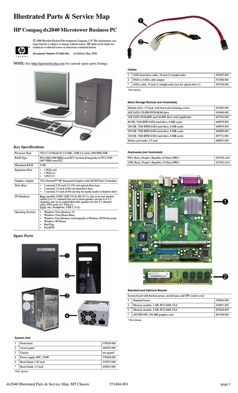HP dx2040 - Microtower PC Setup guide