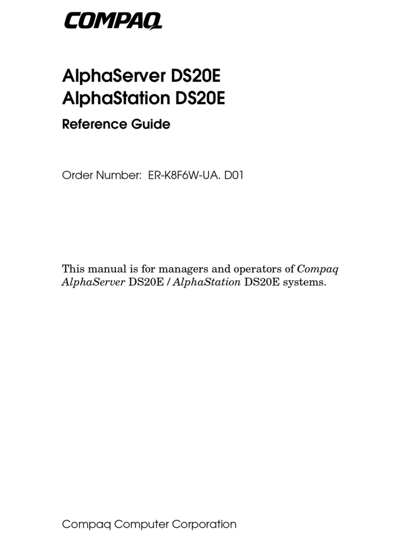 Compaq DS20E - AlphaStation - 1 GB RAM User manual