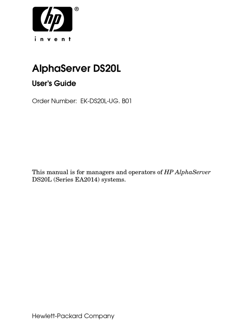 HP DS20L - AlphaServer - 1 GB RAM User manual