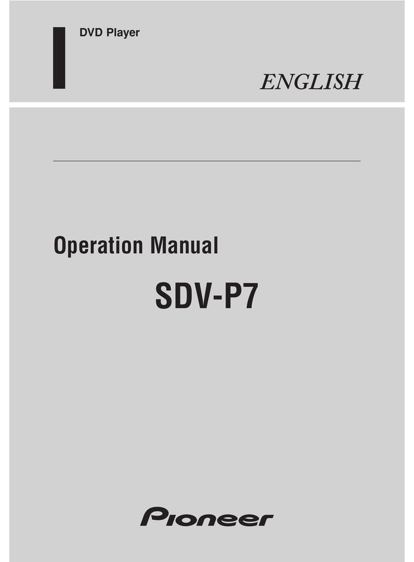 Pioneer Sdvp7 - Din Sized Dvd Player User manual