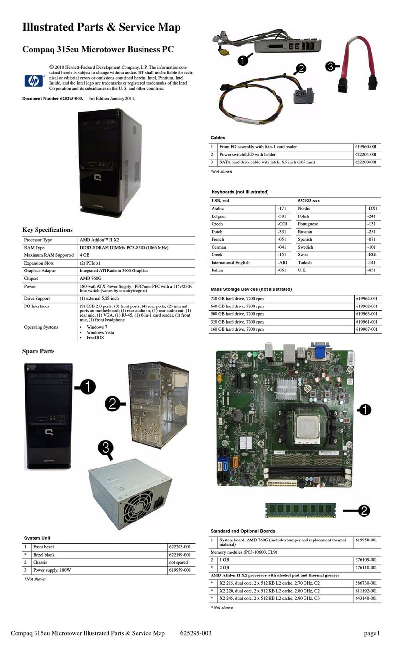 Compaq 315eu - Microtower PC Setup guide