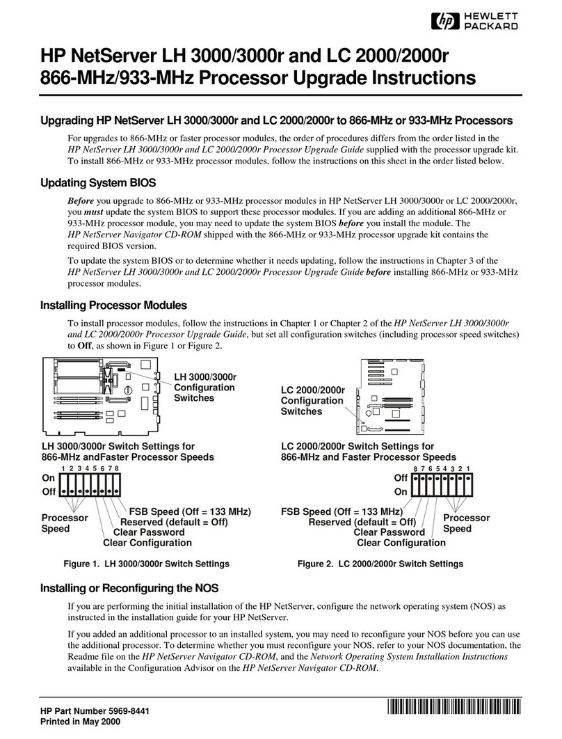 Compaq 3000R - ProLiant - 128 MB RAM Quick start guide