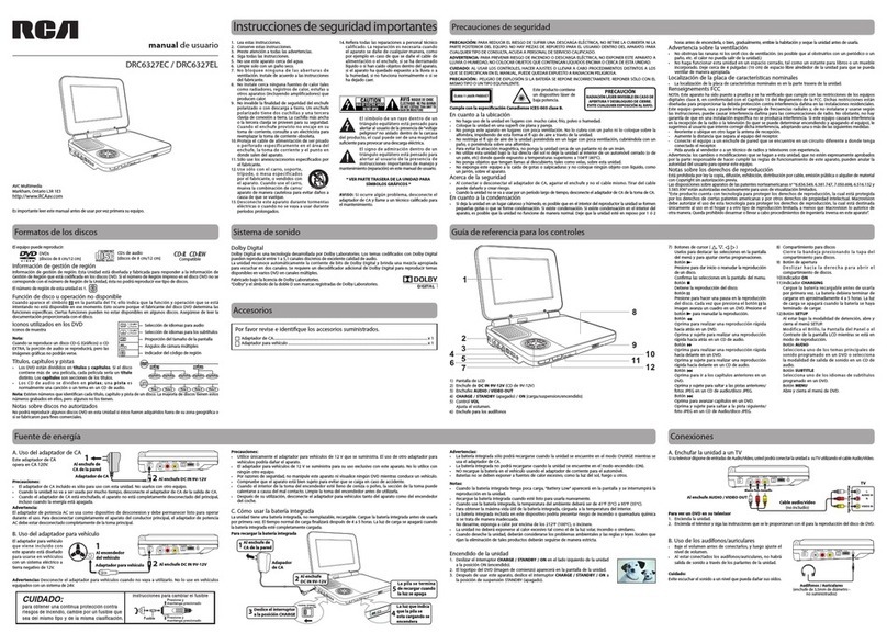 RCA DRC6327EC Manual de usuario