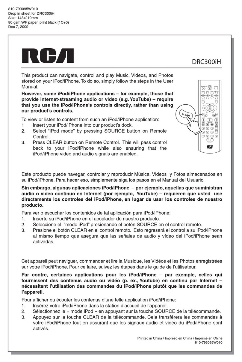 RCA DRC300iH Manual RCA DRC300iH Manual