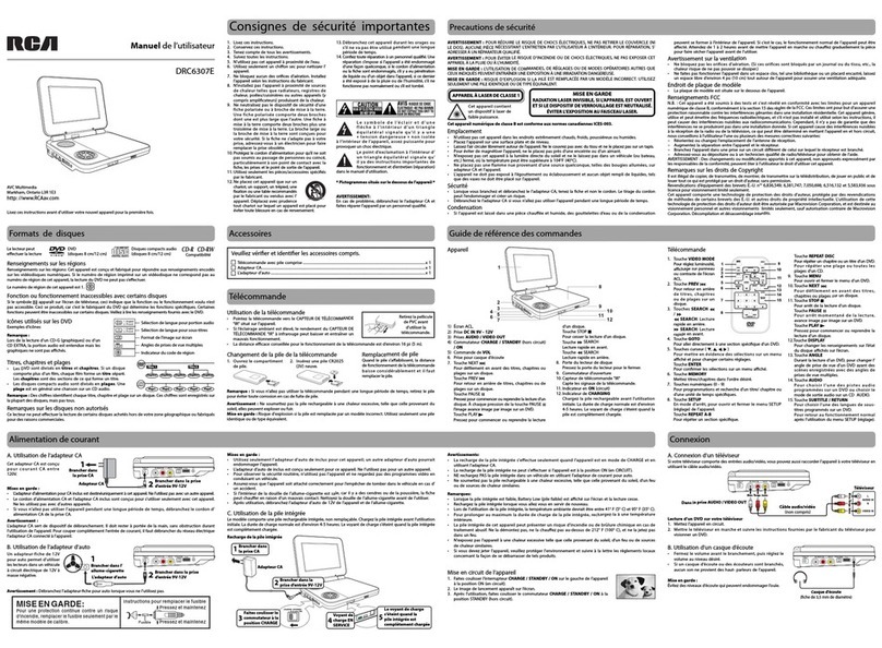 RCA DRC6307E User manual RCA DRC6307E User manual