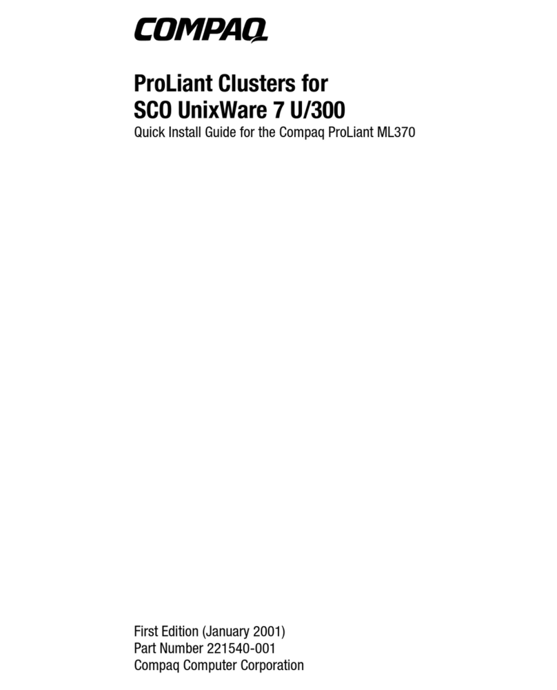 Compaq 195294-001 - ProLiant - ML370R Quick install guide