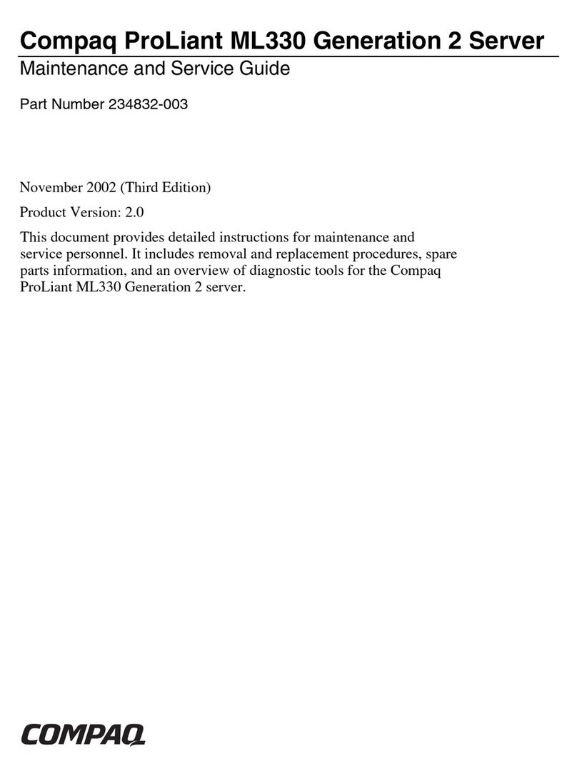 Compaq 234664-002 - ProLiant - ML330T02 Maintenance and service guide