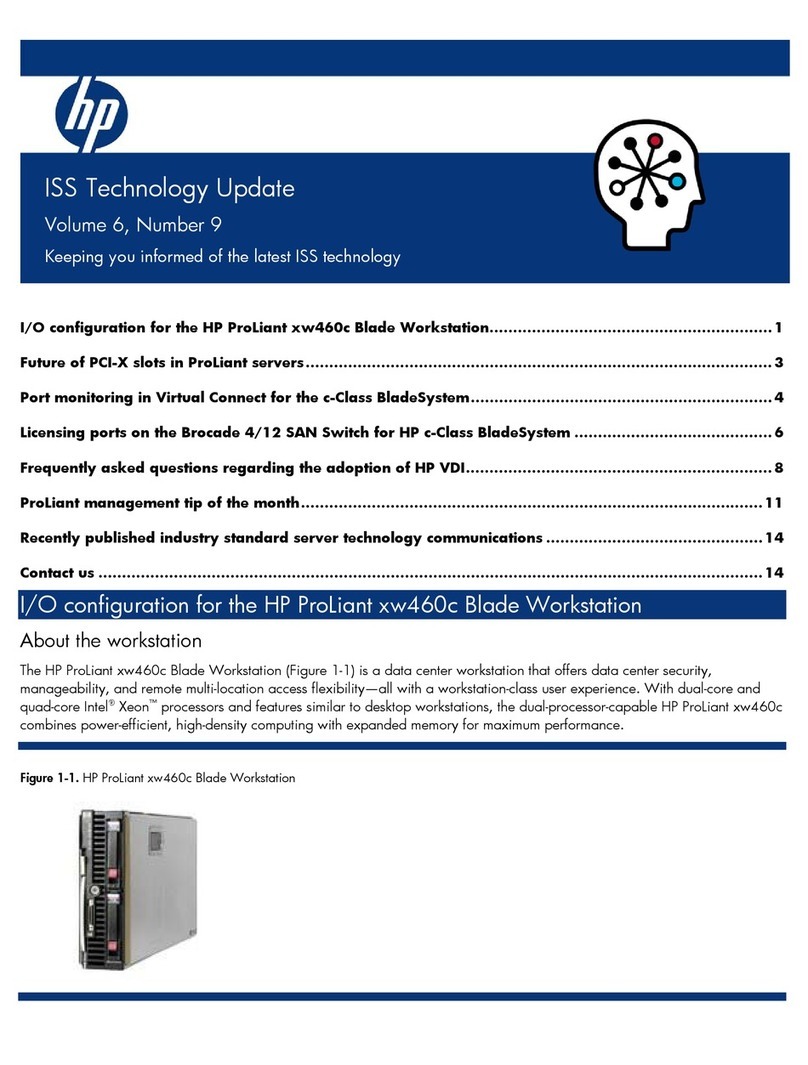 HP BL10e - HP ProLiant - 512 MB RAM Instruction Manual