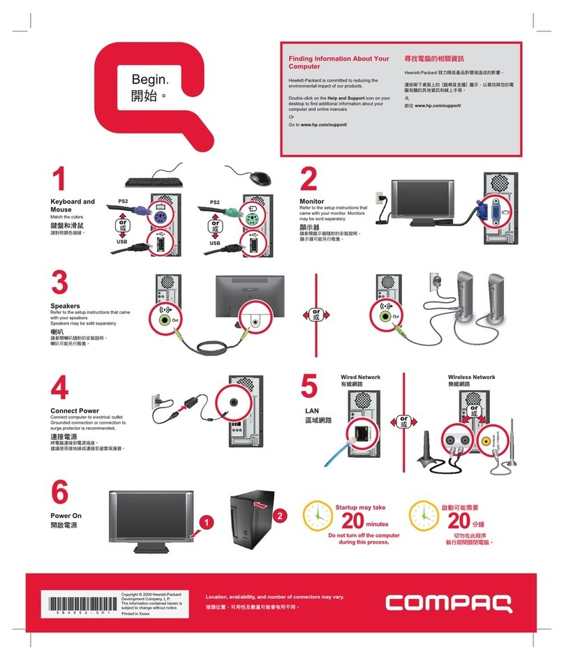 Compaq CQ2100 - Desktop PC User manual