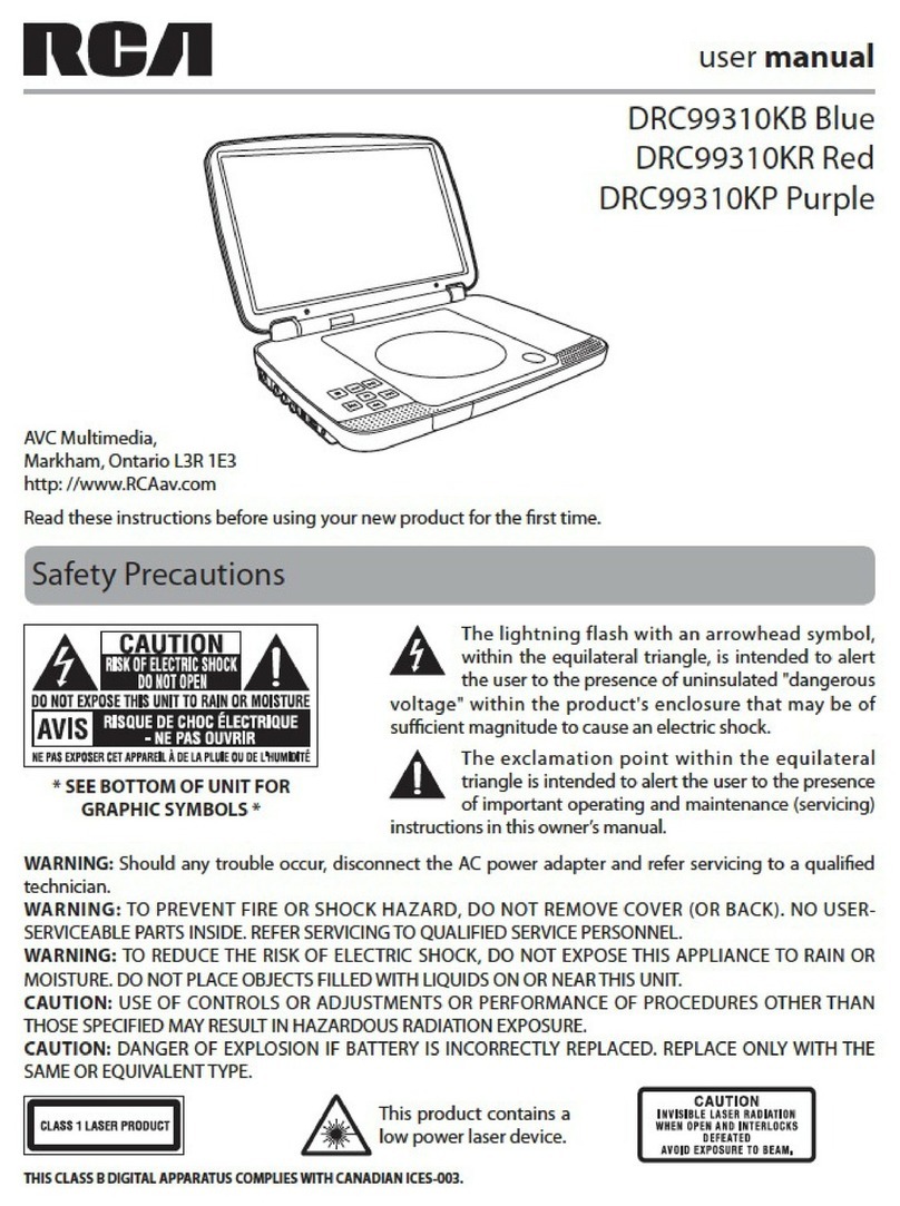 RCA DRC99310 User manual RCA DRC99310 User manual