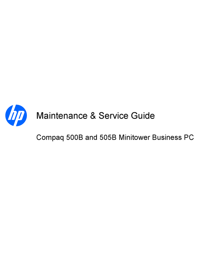HP Compaq 500B Microtower Manual