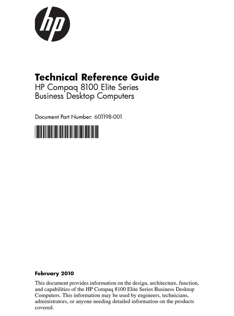 HP 8100 - Elite Convertible Minitower PC Technical reference guide HP 8100 - Elite Convertible Minitower PC Technical reference guide