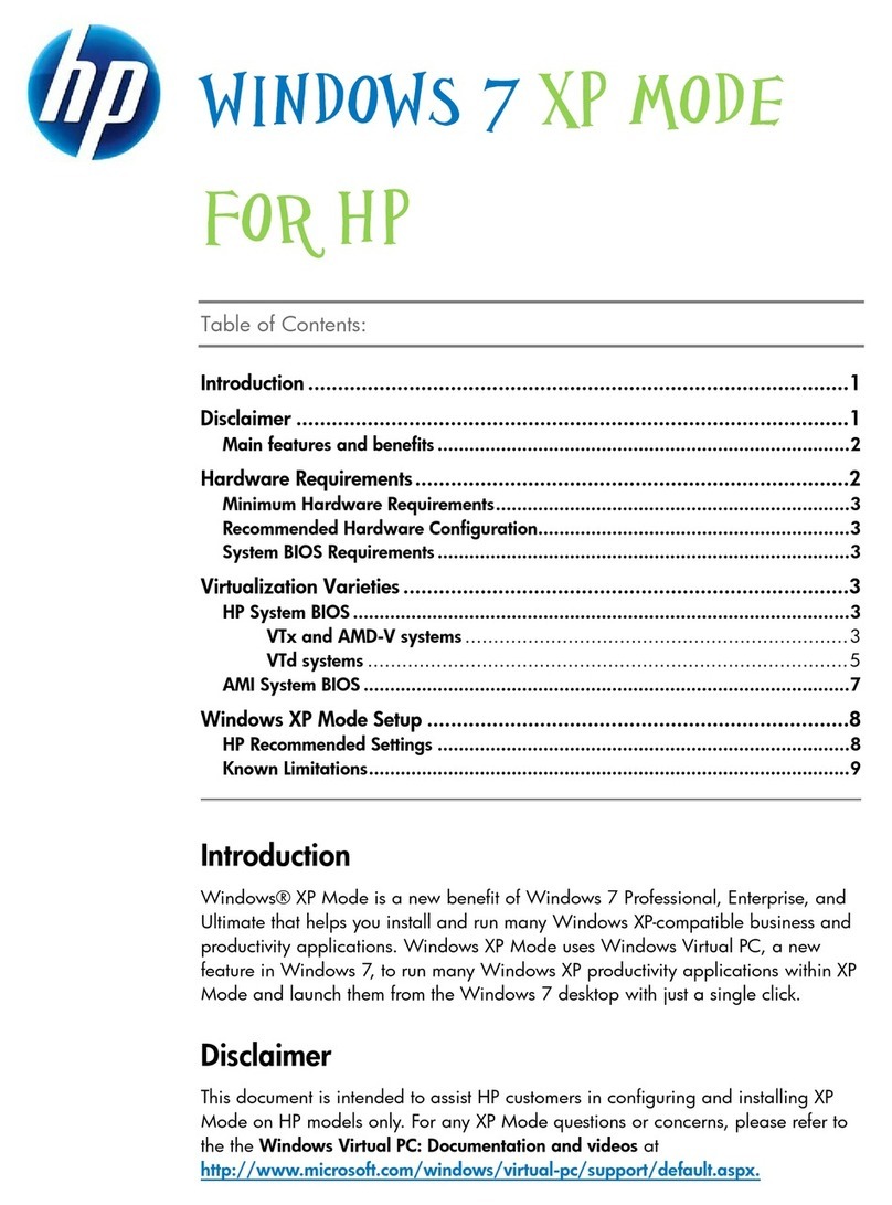 HP 8000 - Elite Convertible Minitower PC User manual