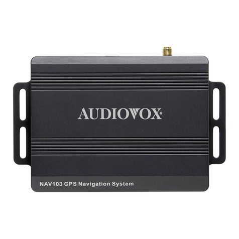 Audiovox NAV 103 - User manual