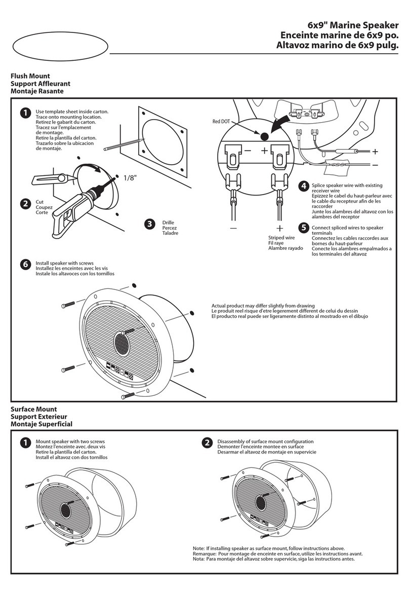 Audiovox MS1701 Mounting & installation
