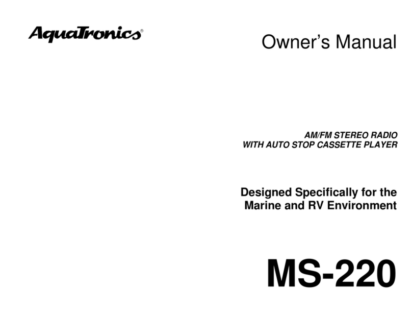 Audiovox AquaTronics MS-220 owner's manual