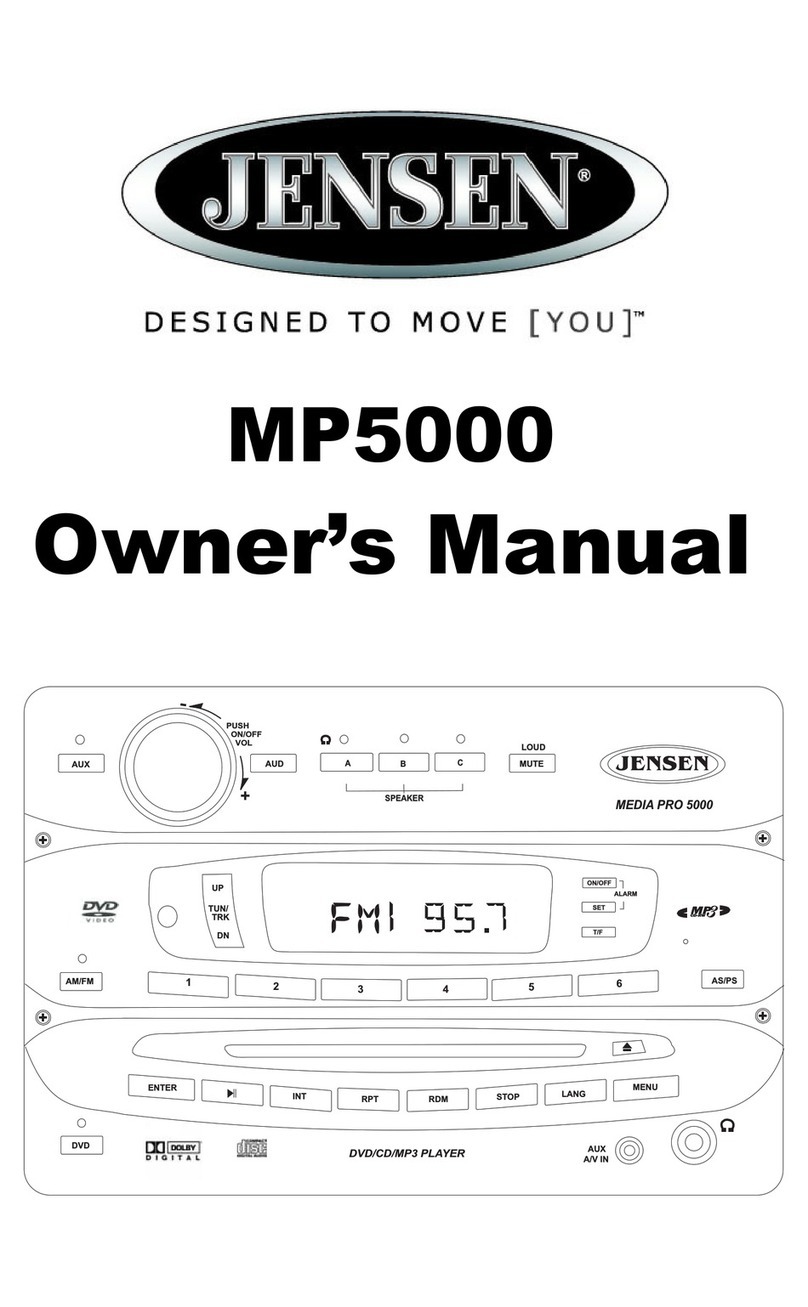 Jensen MP5000 -  GUIDE User manual